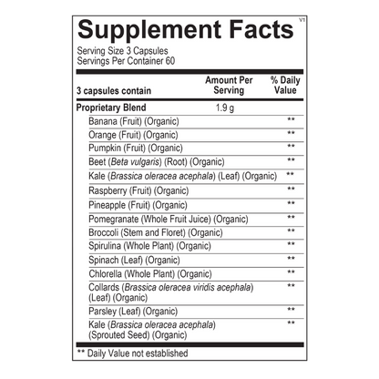 Daily Greens Capsules 180ct